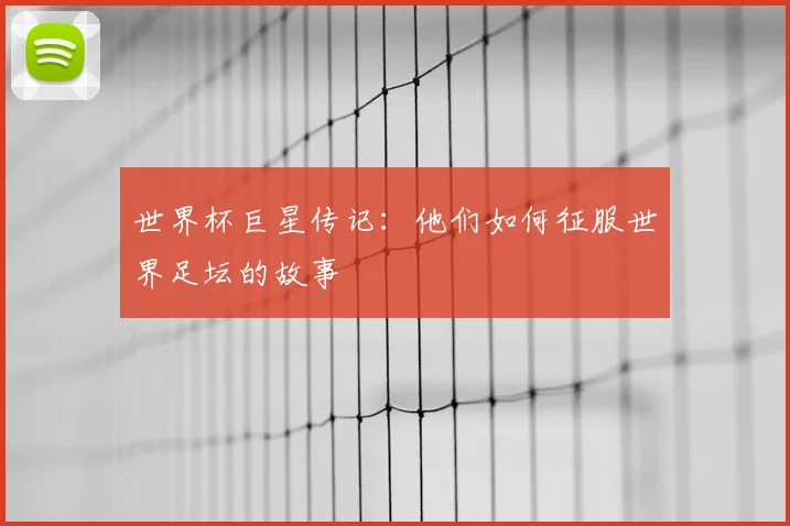 世界杯巨星传记：他们如何征服世界足坛的故事